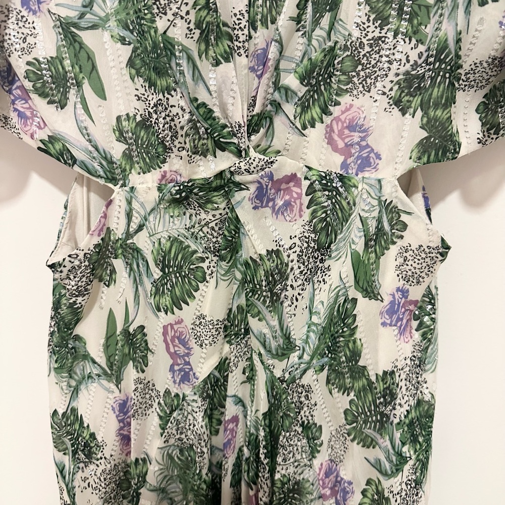 Maje Green and Purple Floral Maxi Dress - Picture 9 of 16